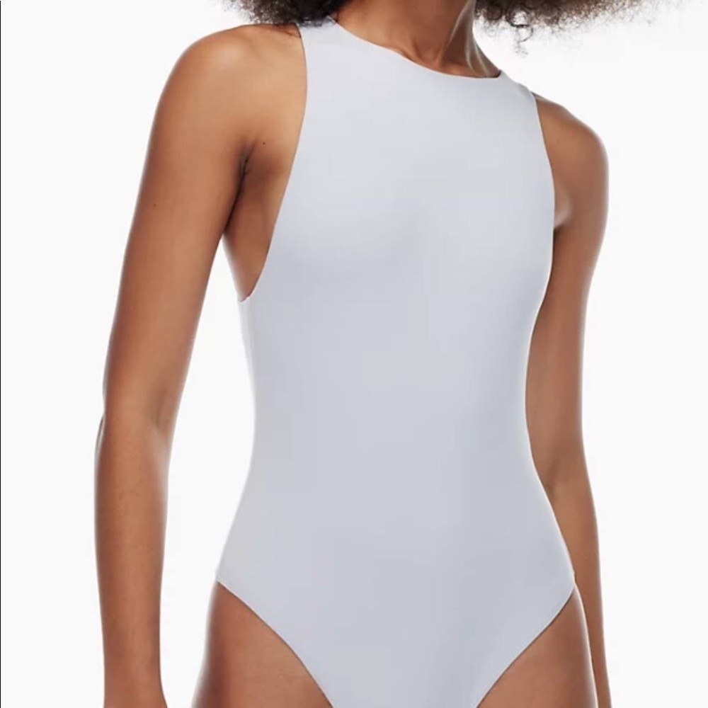 Brand New Babaton Contour 90s Bodysuit Size XS in Cement Blue